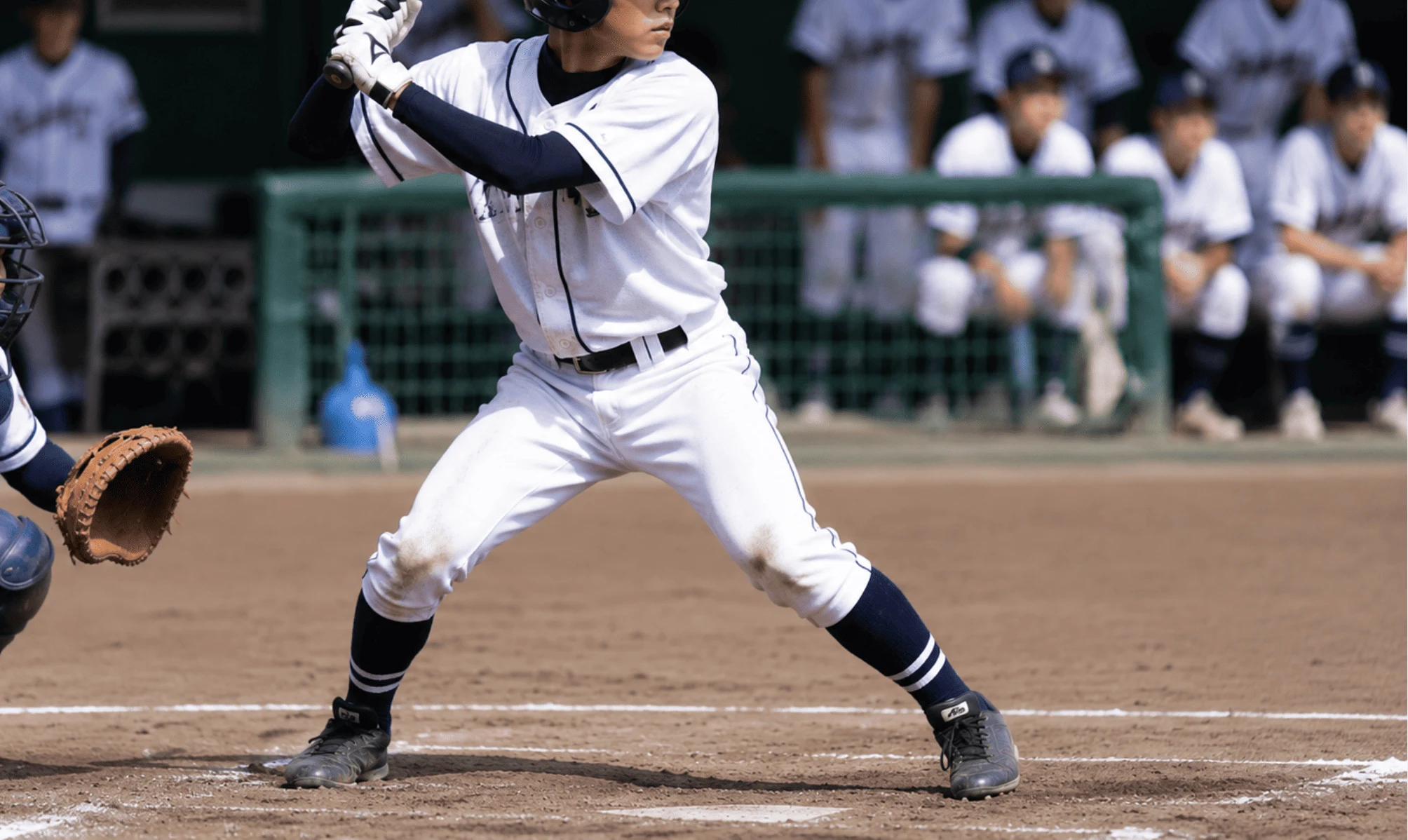 高校野球のバッター